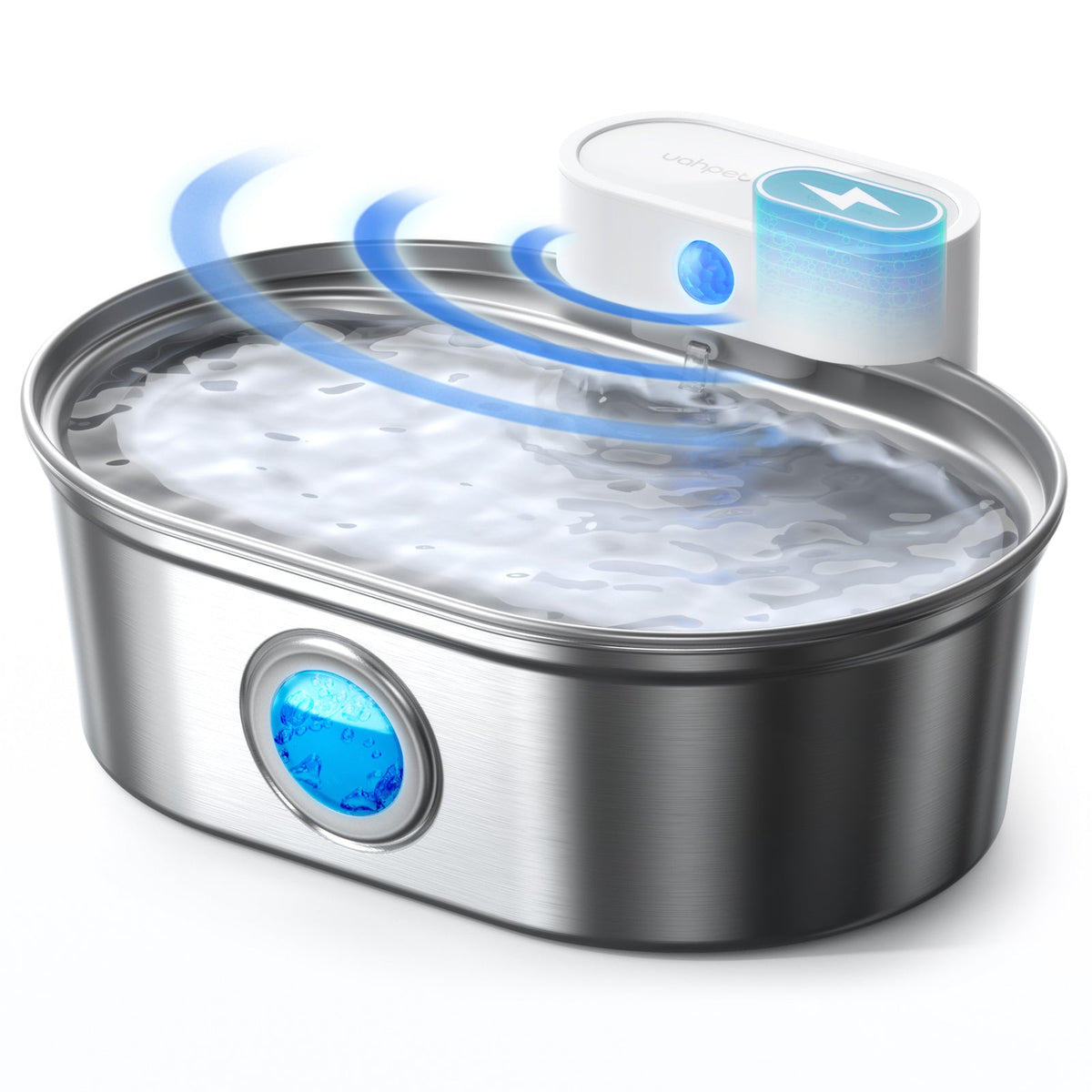 Wireless Stainless Steel Pet Water Fountain, 1*Fountain pro & 1*Filter