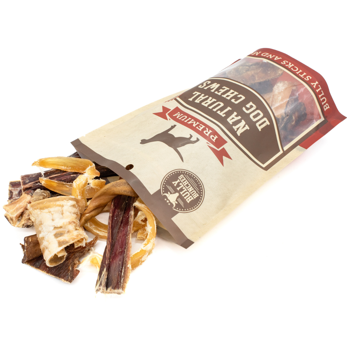 A mixed bag of dog treat trail mix.