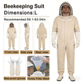 Full Body Bee Suit 3-Layer Breathable Veil Hood Gloves Filter Screen for Garden, Patio and Yard Use