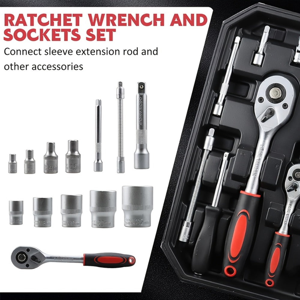 Home Tool Kit Professional, 46-Piece Essential DIY Set, 53-Piece Advanced Home & Auto Repair Kit, or 1000-Piece Complete Toolbox in Storage