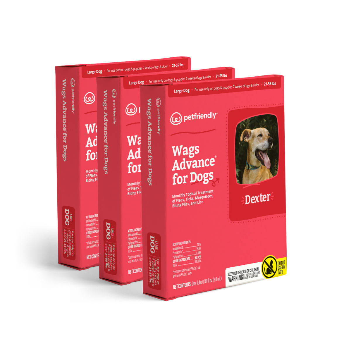 Wags Advance® for Dogs - Large - 3-pack
