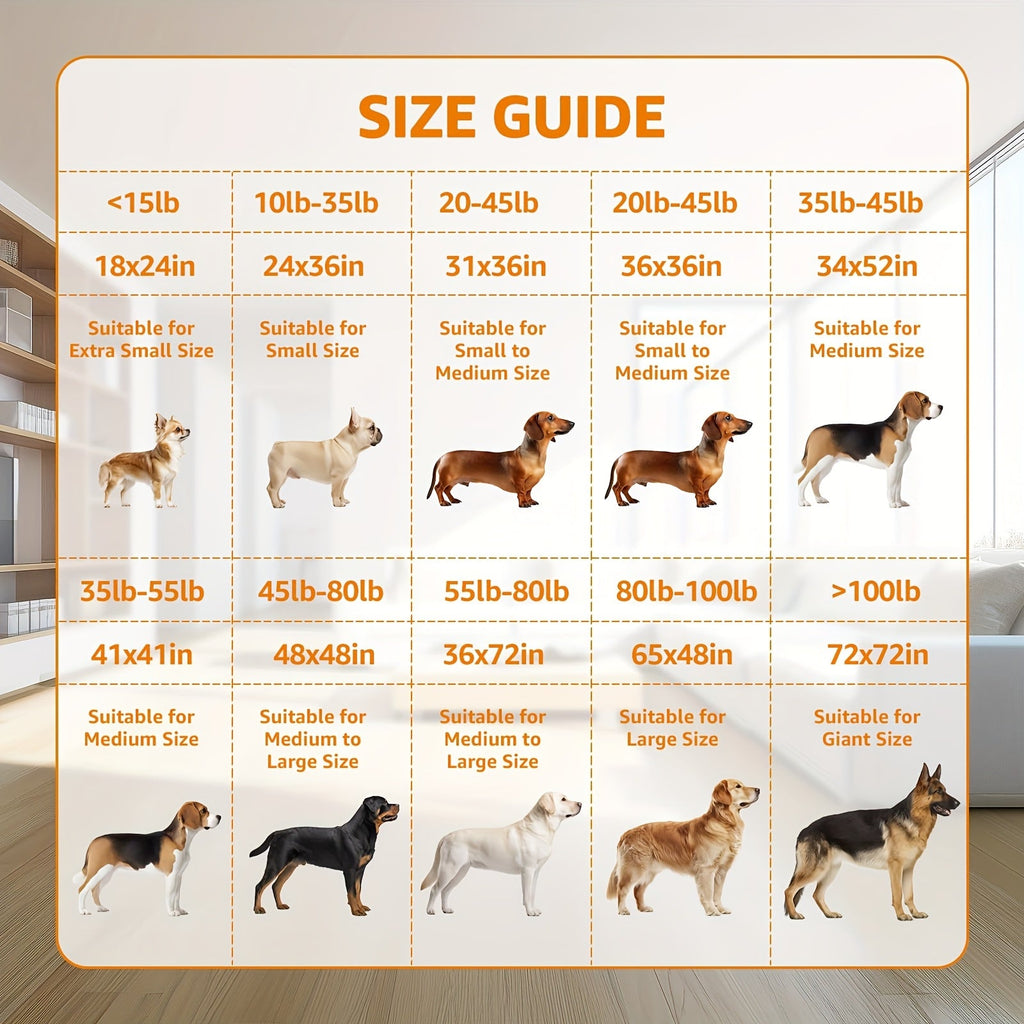Washable Dog Pee Pads Reusable – Super Absorbent Non-Slip Puppy Training Pads with Bone Print for Potty Training, Whelping, Crate