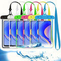 Phone Pouch 6 Pack Universal Dry Bag with Neck Strap & PVC Clear Window for Swimming Boating Beach Kayaking Camping