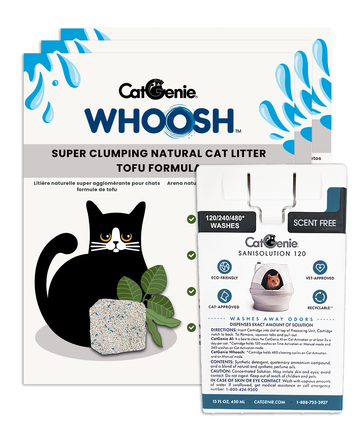 Super-Clumping Soy Cat Litter Combo, Scent Free