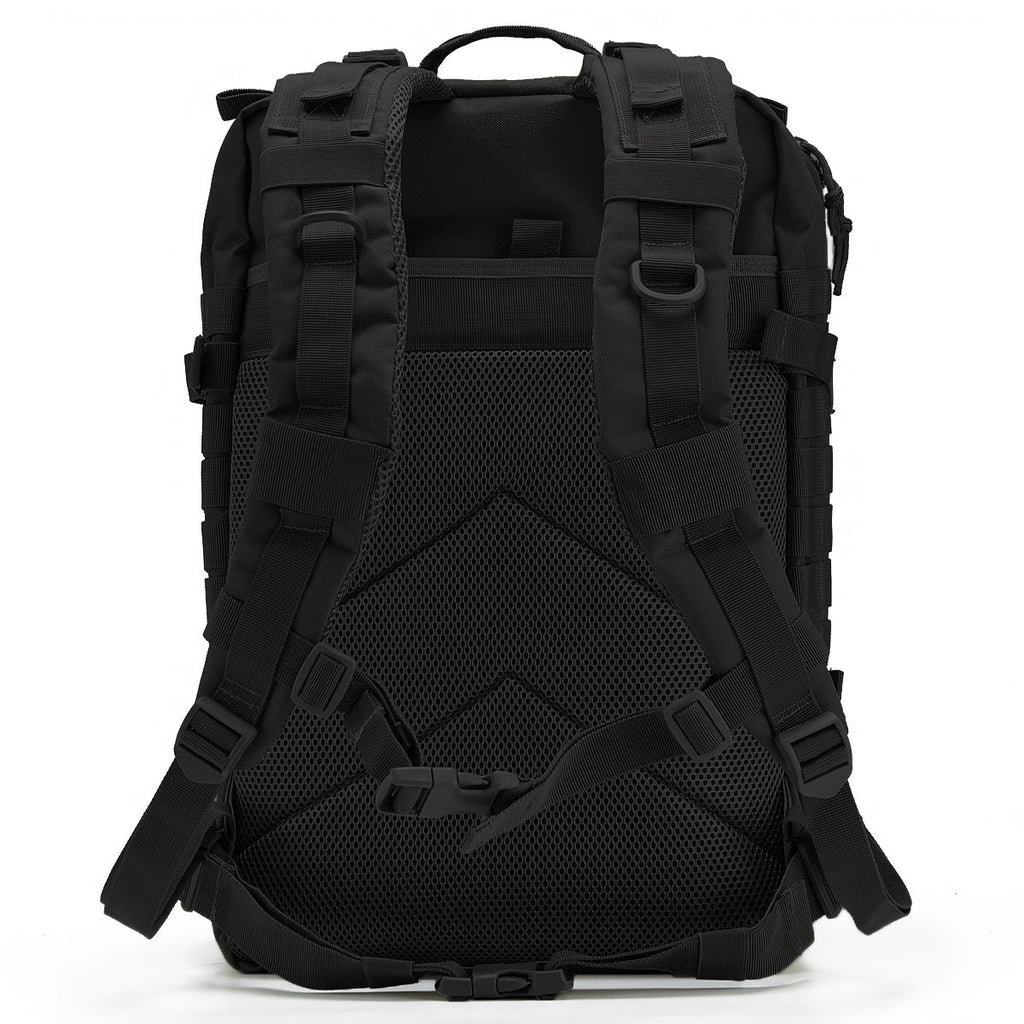 Hunting Rucksack Tactical Hiking Backpack Durable Polyester Multifunctional Camping Backpack with Utility Pocket Zipper Chest Adjustment