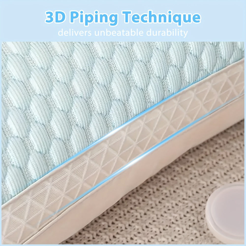 Bed Pillows 2 Pack for All Sleeping Positions, Premium Polyester Fill Pillow Set for Side Back Stomach Sleepers