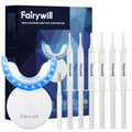 Carbamide Peroxide Teeth Whitening Kit with LED Accelerator Light – 6 Gel Tubes 3ml Each, Whitening Tray & Storage Case