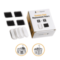 Pet Water Fountain Replacement Filter Sets, 4x Filter Sets
