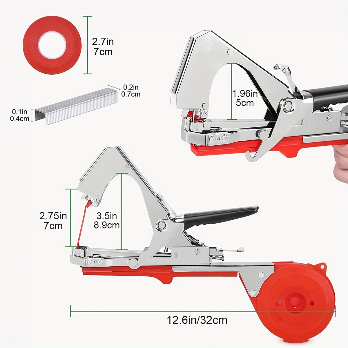 Plant Tapener | Garden Tying Machine Tape Rolls Vine Tomato Grape