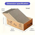 Cat Scratching Board & Bed Combo – 5-Layer Large Corrugated Cardboard Scratcher with Premium Texture, Replaceable Design for Indoor Cats