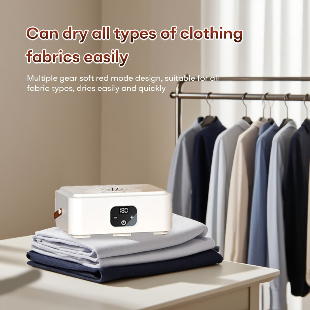 Mini Dryer Machine 600W Portable Clothes Dryer Dual Mode Quiet Operation Timer 1H 2H 8H Energy Efficient for Apartments Dorms RVs Travel