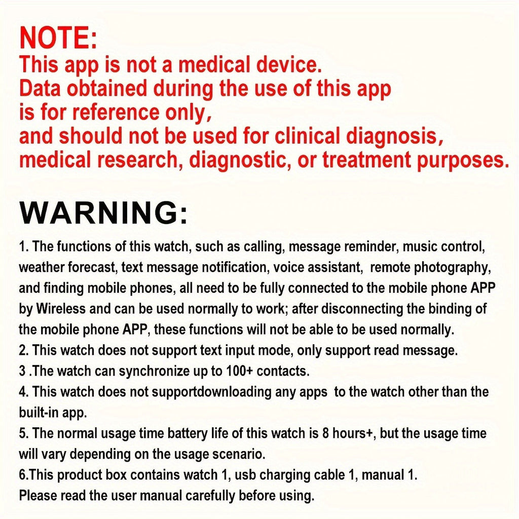 Smart Watch 1.5-Inch Round Display with Wireless Calling, Custom Faces and Black Silicone Band