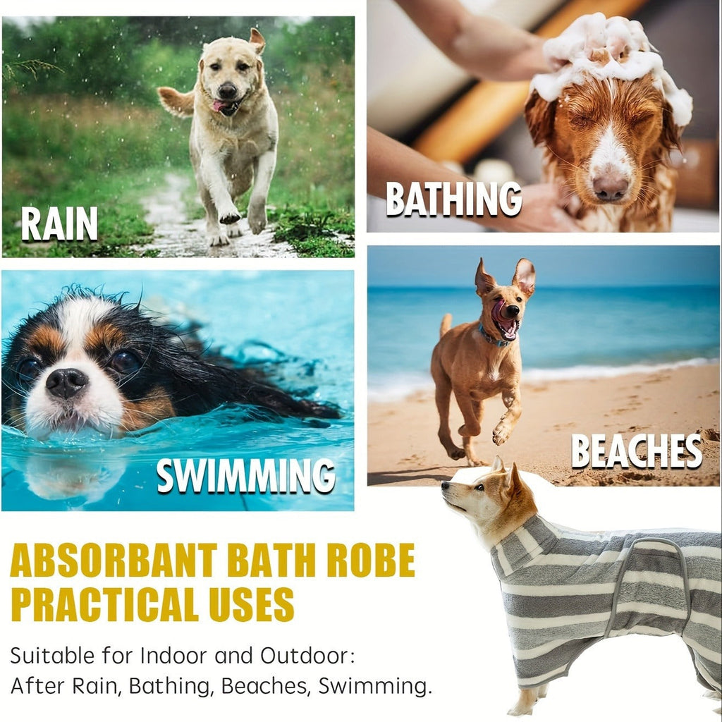 Microfiber Pet Towel Quick-Dry Super Absorbent Dog Bath Towel for Bathing Swimming Beach Outdoor S M L Gray Soft Lightweight Dog Grooming