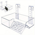 Turtle Basking Platform Acrylic Floating Island – Adjustable Height Climbing Dock with Integrated Ladder | Transparent Perforated Design