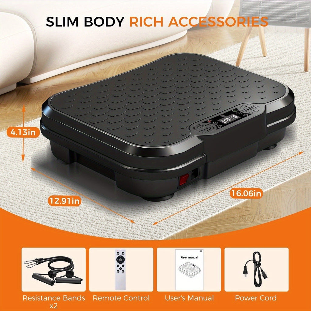 Vibration Plate Exercise Machine 2025 Upgraded – 400 lb Capacity, LED Touch Screen & Remote Control, 9 Preset Programs