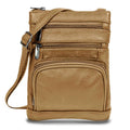 Women's Wallet, 5-Pocket Organizer Wallet Crossbody Bag with Built-In Card Section, 3 Sizes and 13 Colors