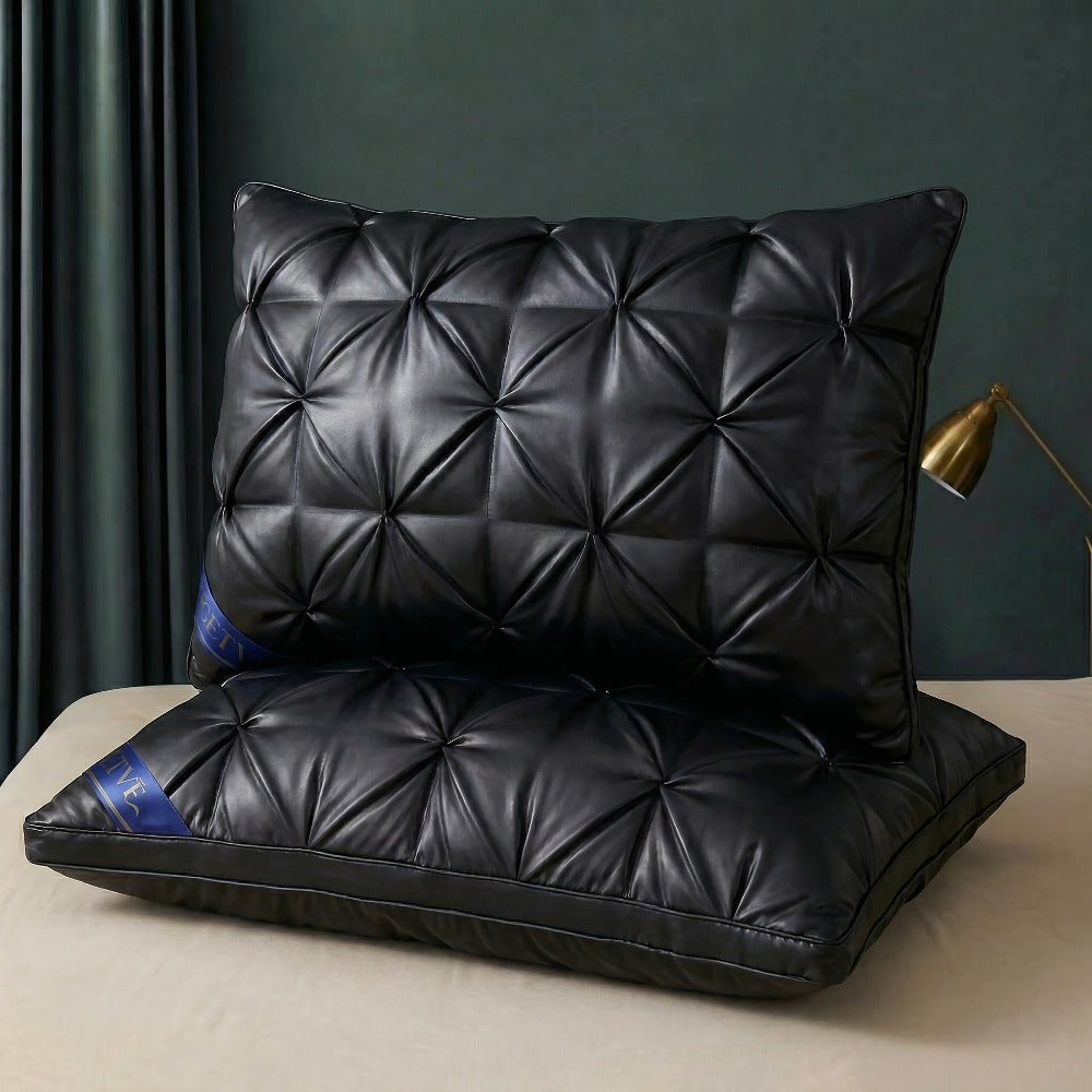 Luxury Hotel Pillows 2PCS, Cool Breathable Pillow Insert, Fluffy Resilient Neck Support, Comfortable Sleeping Pillow