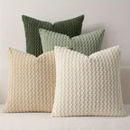 Velvet Throw Pillow Covers 4-Pack 20x20 Inch - Double-Sided Cushion Covers with Zipper Closure