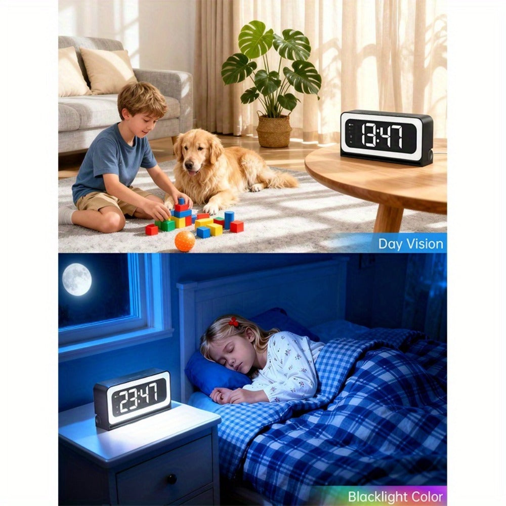 Security Camera 2K Clock-Format Model with Dual-Band WiFi, Color Night Vision, Motion Detection and Two-Way Talk