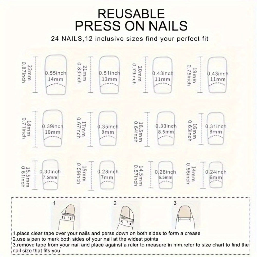 Press On Nails 216-Piece Medium Ballet Green Glitter Set with Lightning, Stripes and Nine Packs