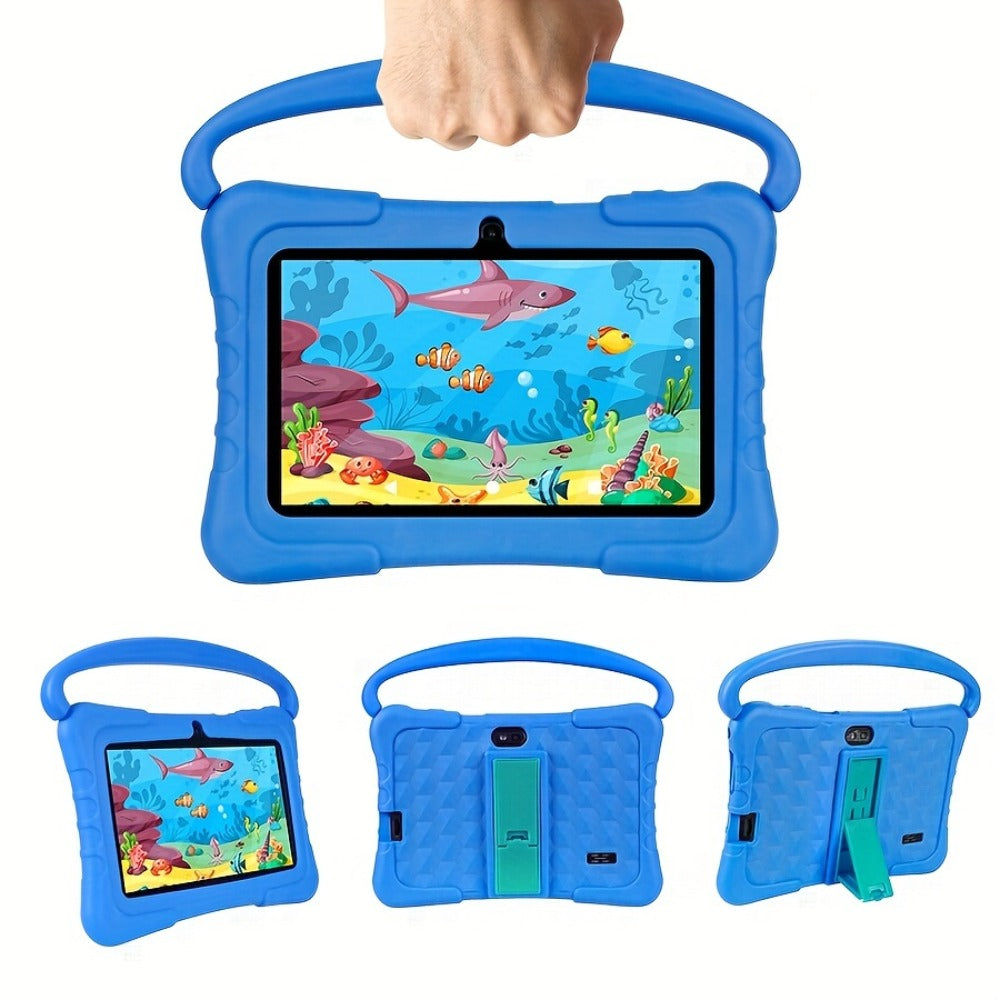 Kids Tablet 7 Inch with Android 14, 2GB RAM, 32GB Built-In Storage, 2.4GHz WiFi and Silicone Case