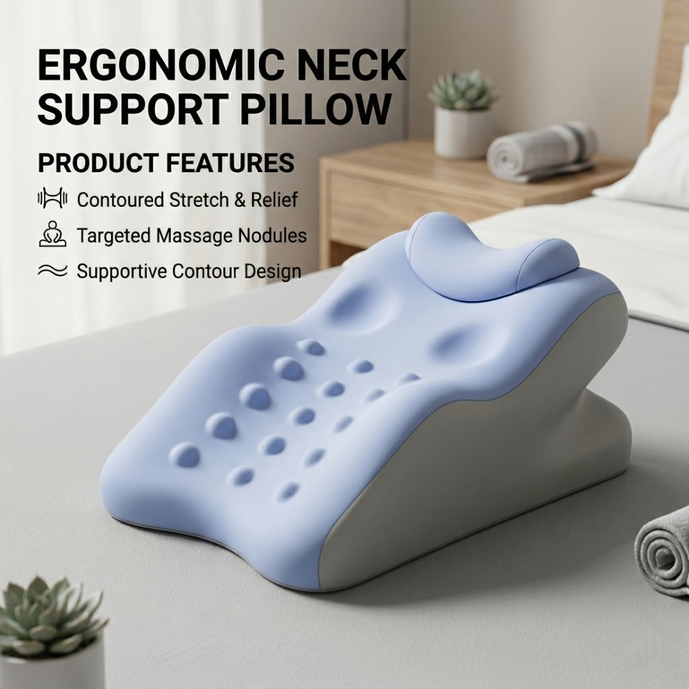 Wedge Pillow Memory Foam – Ergonomic Cervical & Lumbar Support for Stomach, Side & Back Sleepers | Breathable Removable Washable Cover