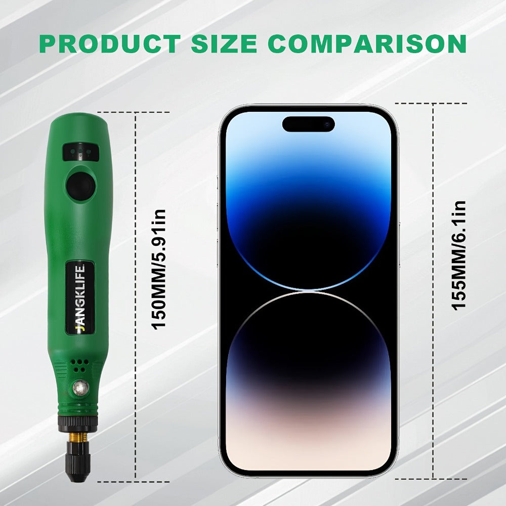 Cordless Rotary Tool Kit 102pcs, Rechargeable Engraving Pen with Adjustable Speed for Wood Carving