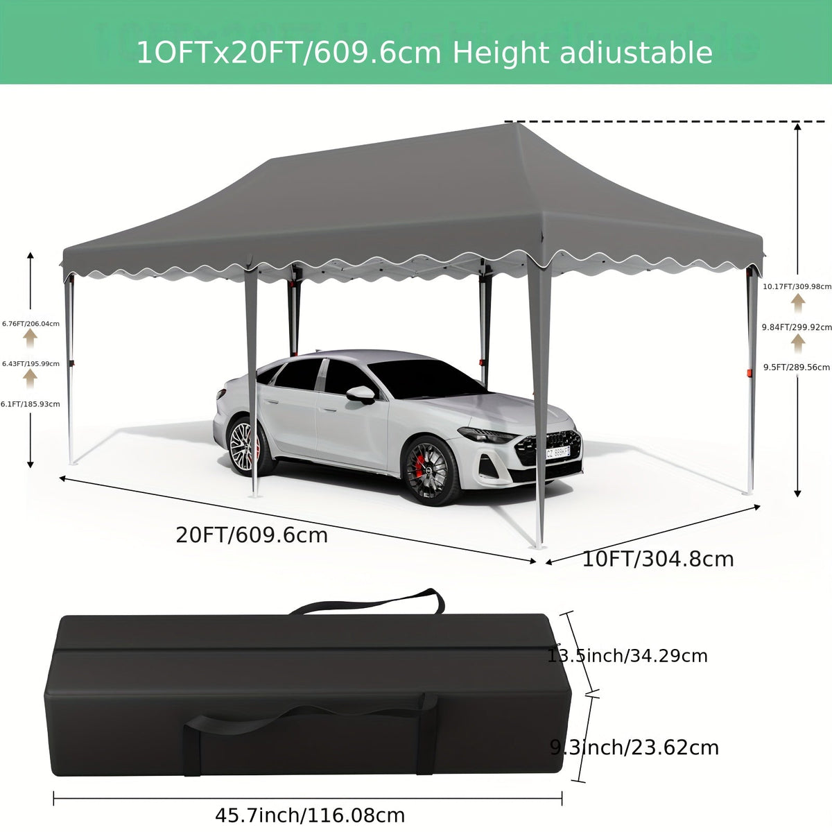 Pop Up Canopy Tent with Sidewalls, Outdoor Party Wedding Backyard for Garden, Patio and Yard Use