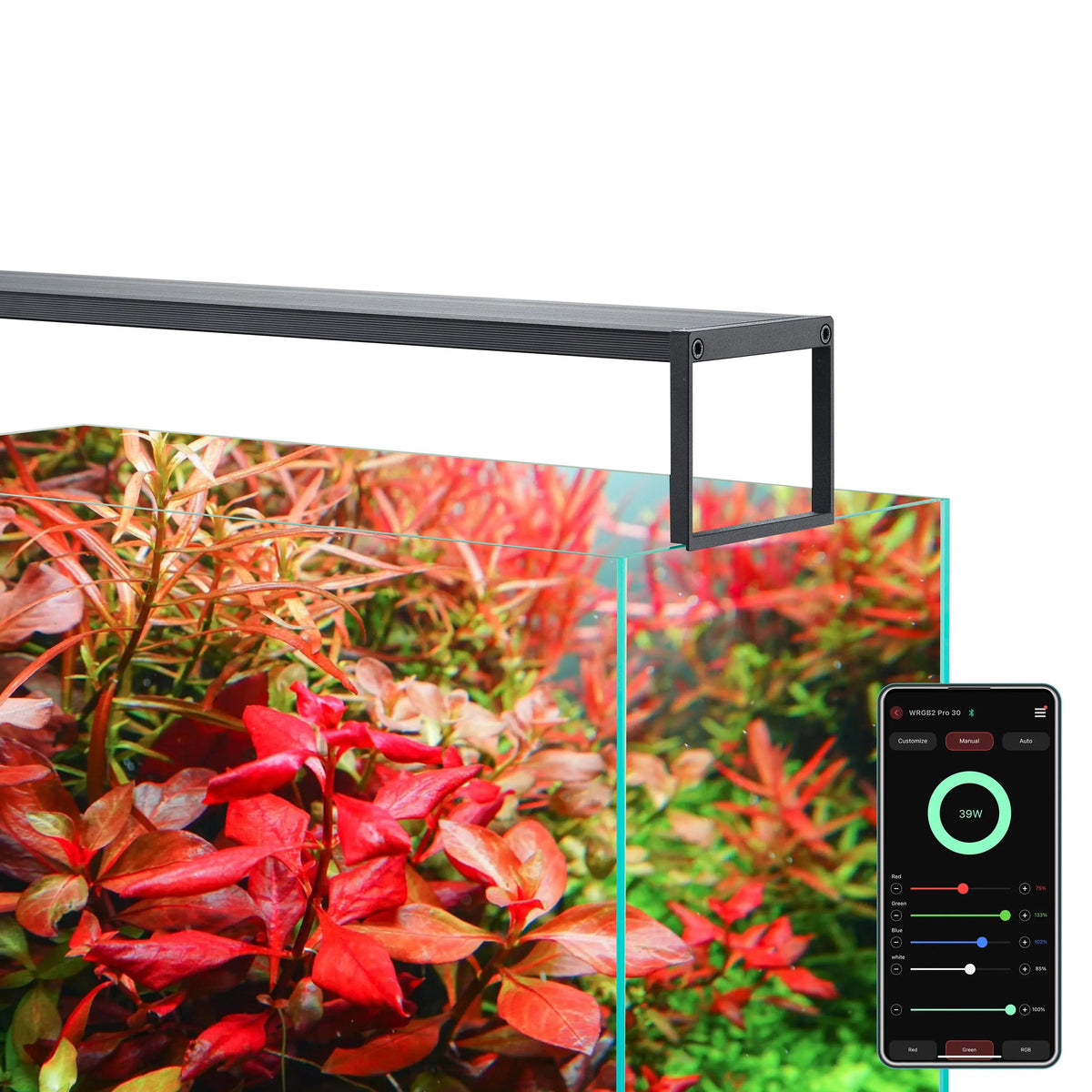 Planted Aquarium RGB LED Light WRGB II Slim 120 / EU Plug