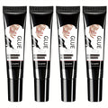 Nail Glue Set, MAGIC ARMOR Four 10g White and Black Squeeze Tubes with Precision Nozzles for Nail Art
