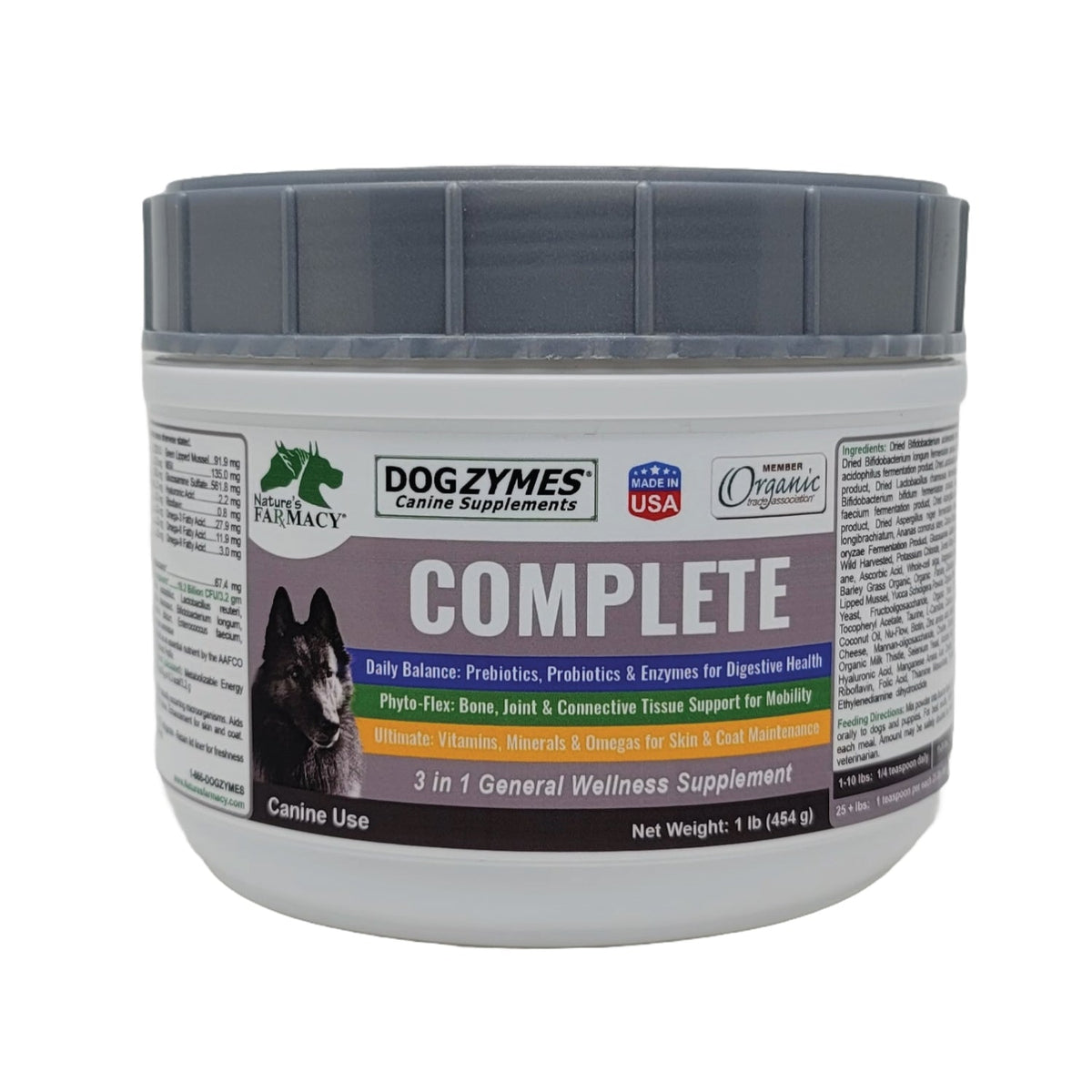 All-in-One Dog Nutrition Supplement Jar - 1 lb