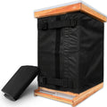 Black Beehive Winter Insulation Wrap with Adjustable Buckle Straps in 192 x 40 or 60 cm Sizes