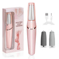 Electric Pedicure Foot File 10-in-1 Kit, Rechargeable with Digital Display, 3 Roller Heads