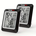 Indoor Hygrometer Thermometer 2-Pack – Room Temperature Humidity Meter with Air Comfort Indicator, Battery Powered for Home