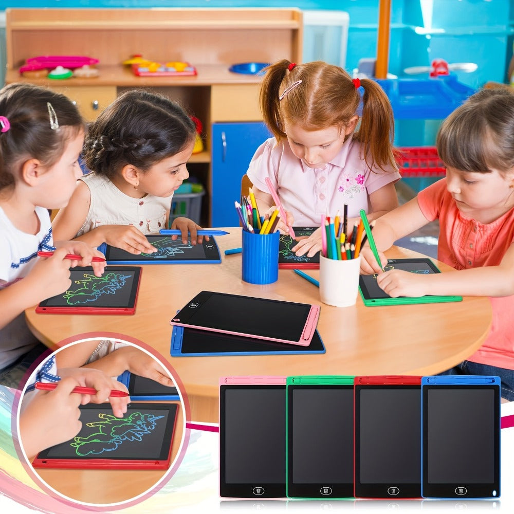 20-Pack 8.5-Inch LCD Writing Tablet Set in Blue, Red, Green and Pink with Matching Styluses