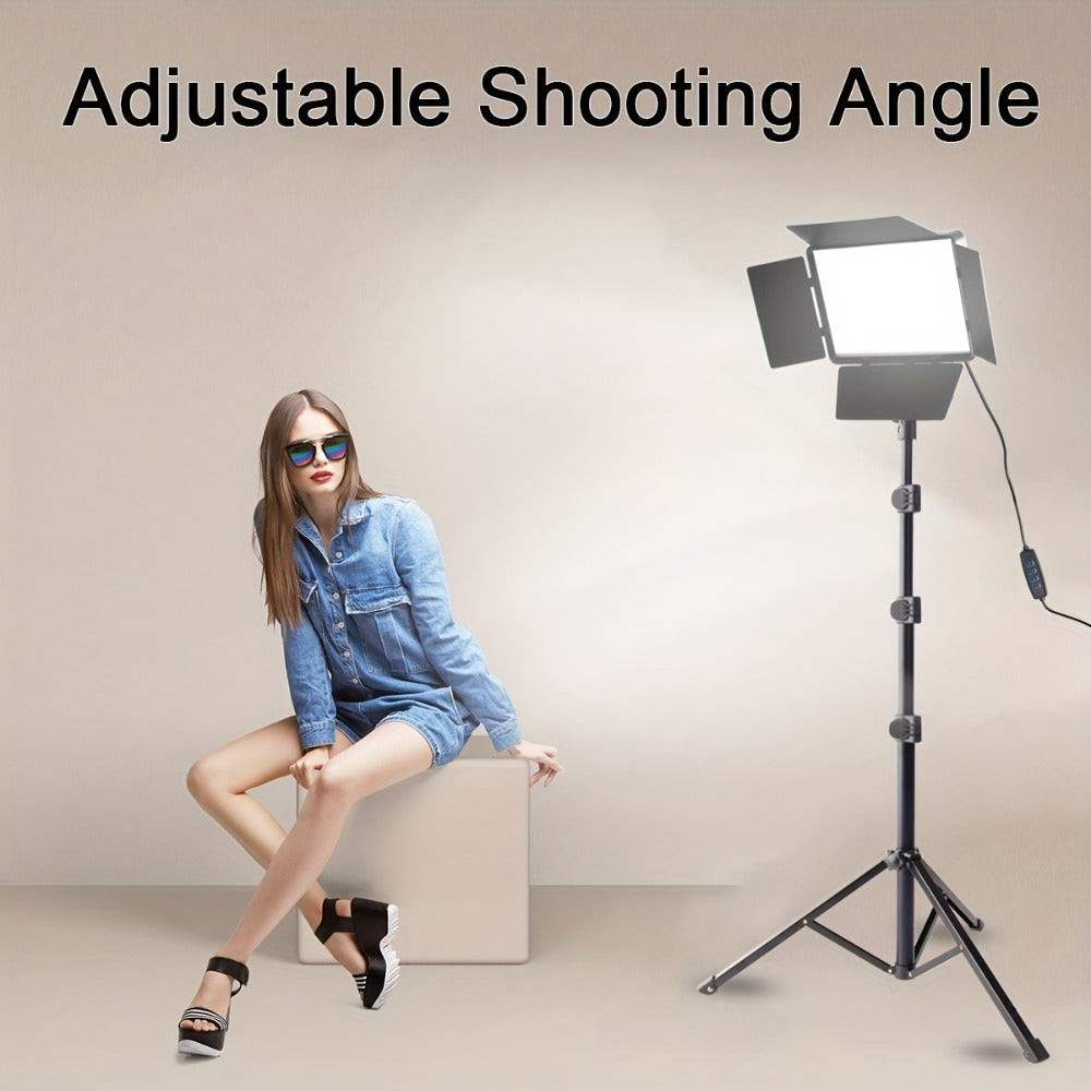 LED Fill Light Kit Studio Photography Lighting Set 10-Inch Square Dimmable 3 Color Modes for an Everyday Personal Care Routine