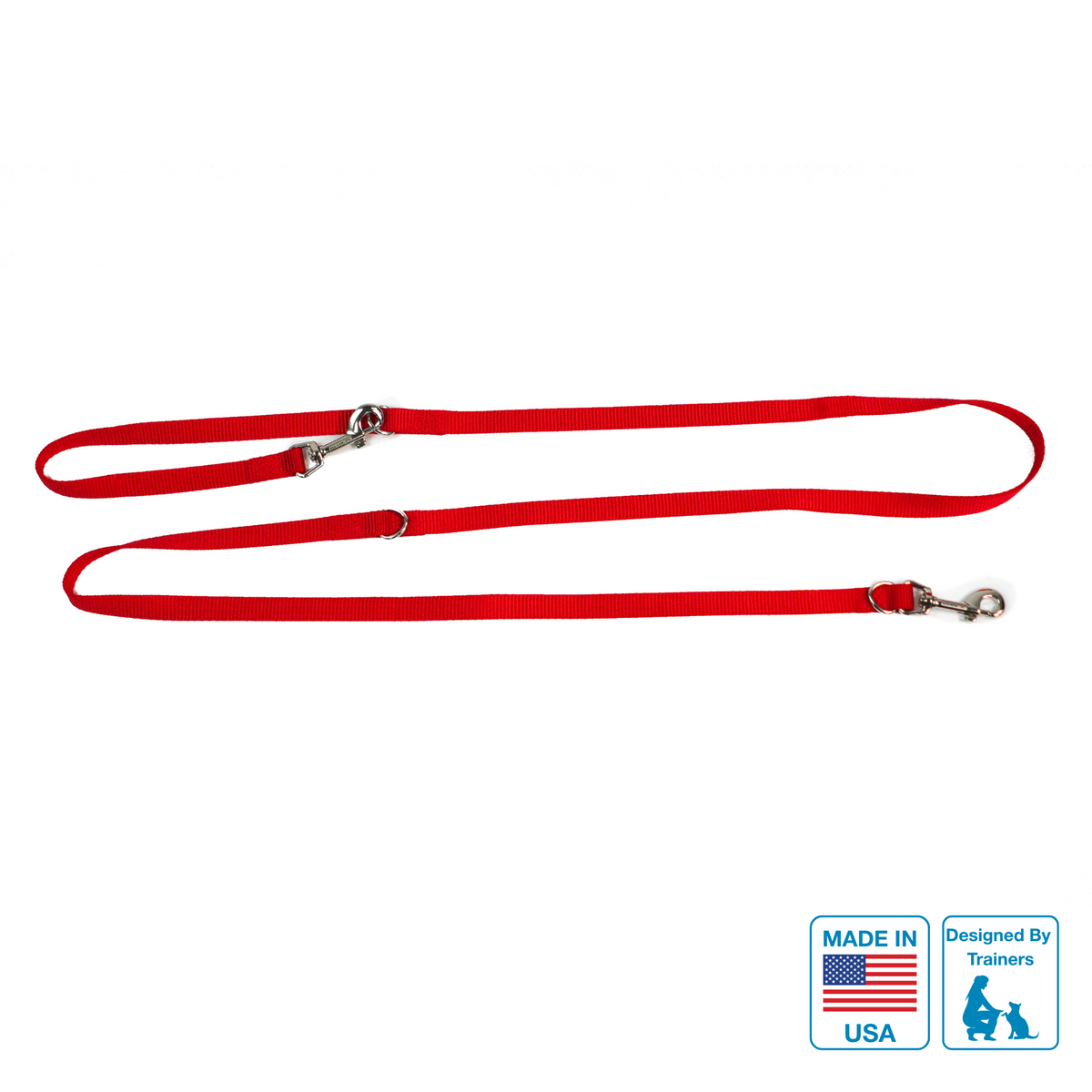 Multi-Function Dog Leash Small/Medium / Red