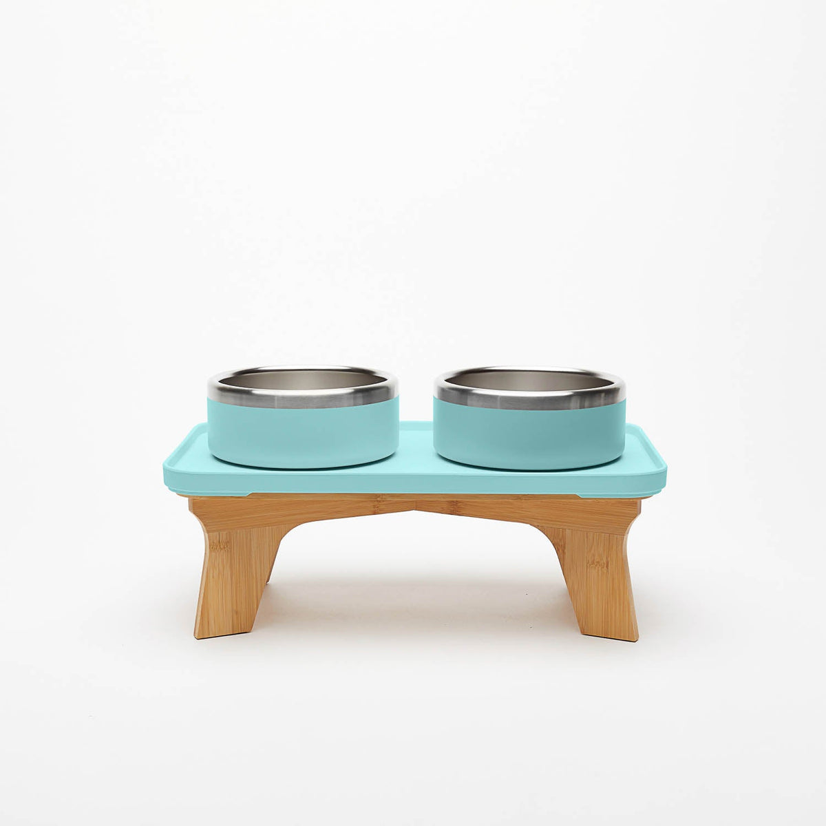 Elevated Pet Slow Feeder and Bowl Set Sky (Light Blue) / Small (1-2 Cups) / 6 inches