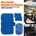 Car Inflatable Mattress with Blue Set, Black 28 x 52 Inch Seat or Black Style Checkout Options