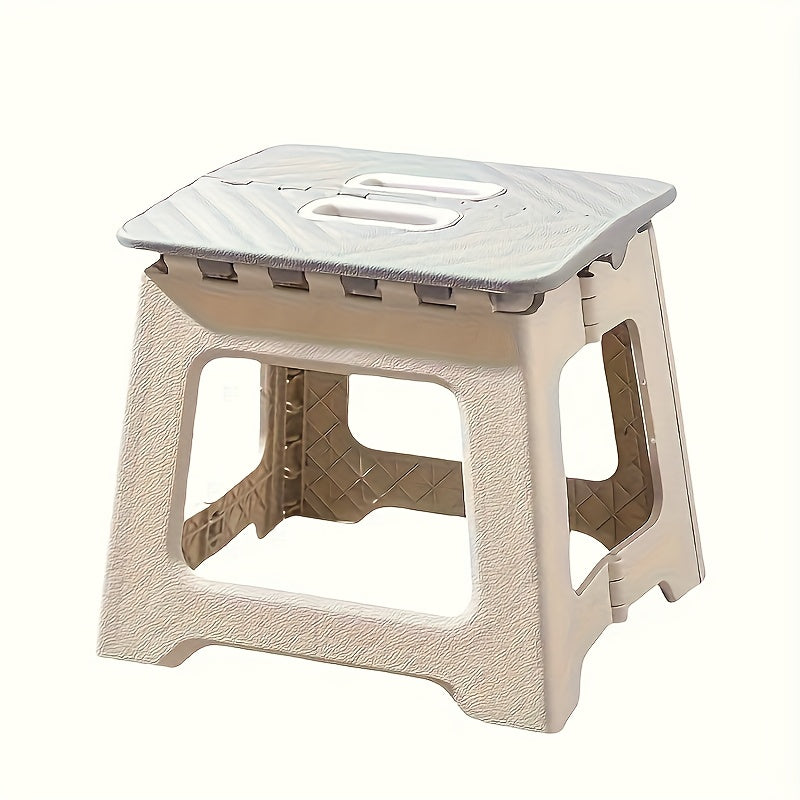 Nine-Inch Folding Step Stool with Top Carry Opening, Textured Platform and Four Color Options