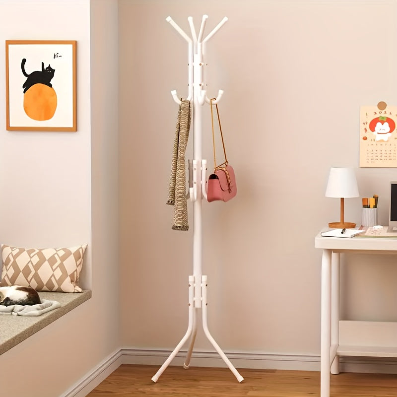 9-Tier Freestanding Coat Rack with Tool-Free Assembly for Entryway