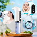 White Water-Tank Pore Vacuum Blackhead Remover with 3 Suction Levels and 6 Interchangeable Heads