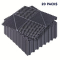 Interlocking Garage Floor Tiles 20-Pack – 16"x16" Drainage Floor Mat, Non-Slip PP Tiles for Garage, Car Wash