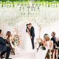 Artificial Flowers 24-Pack Wisteria Vine Garland with 3.6FT Silk Strands in Five Color Options