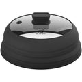 Collapsible Microwave Cover Splatter Guard with Silicone Handle - Foldable Food Cover Lid for Home Cooking, Dining and Outdoor Meals