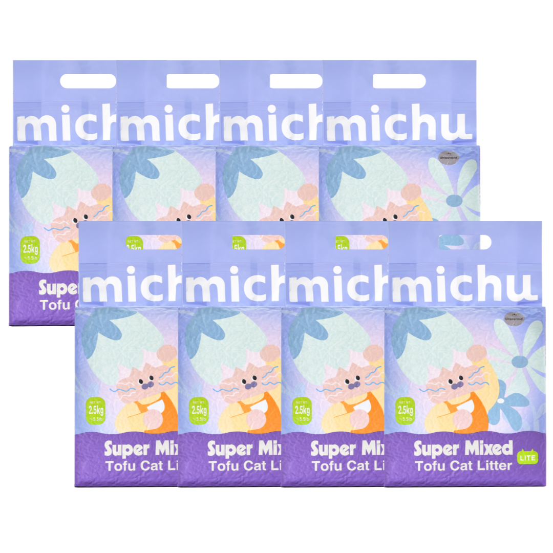 Mixed Tofu Cat Litter, 8 Pack