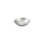 Stainless Steel Wok & Frying Pan, Non-Stick Cooking Surface, Handle, Compatible with Gas, Induction & Electric Stovetops
