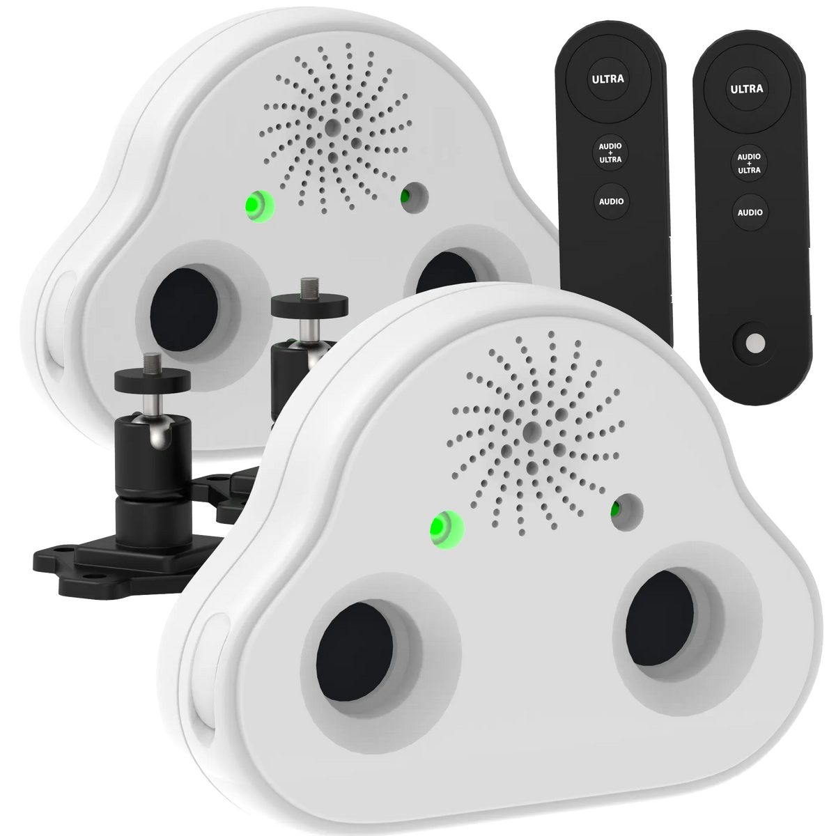 Remote Automatic Dog Bark Training Device, 2 Pack / Matte White