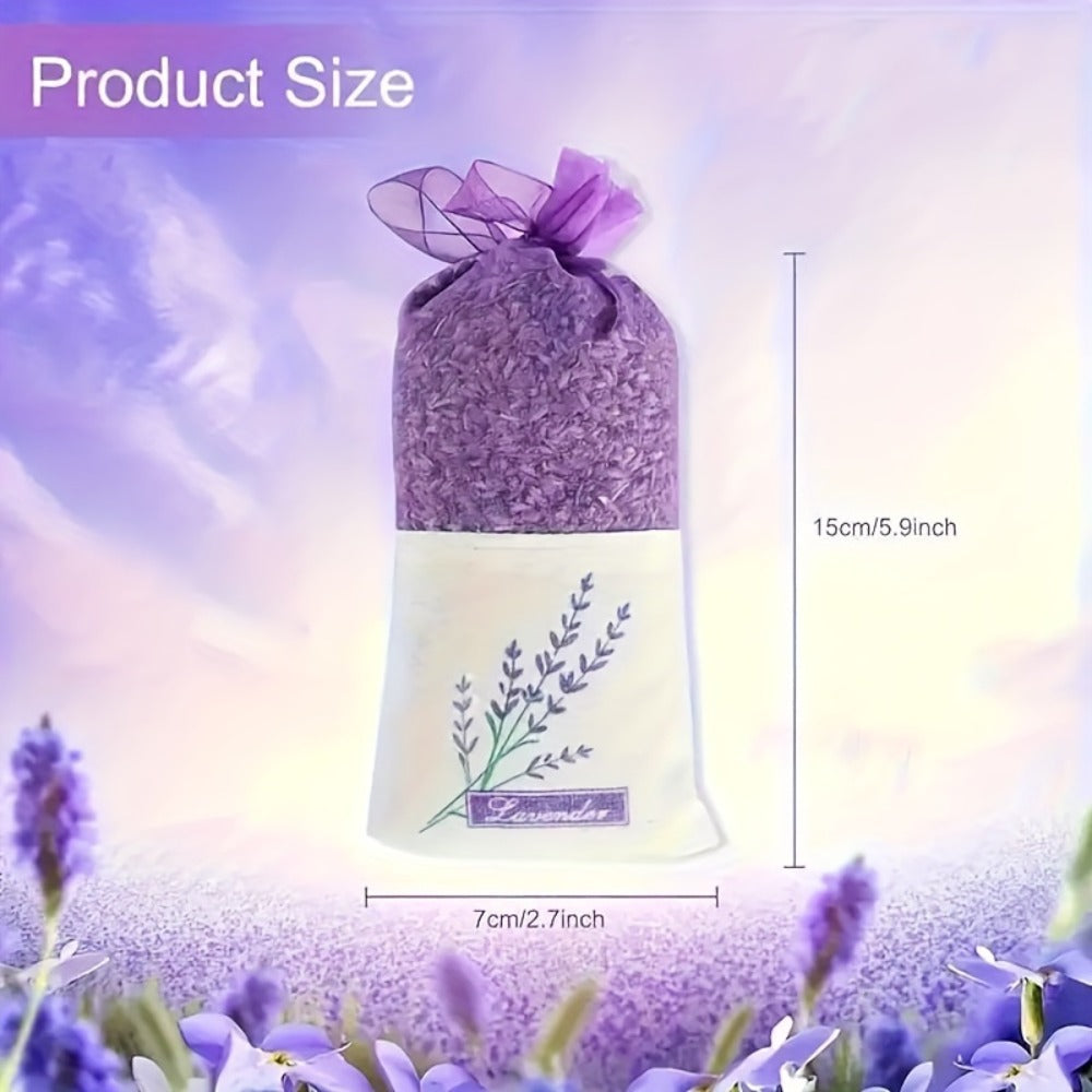 Lavender Scented Sachets Bags for Drawer Wardrobe Closet Car Fragrance - 5A Grade Fresh for Entryways, Bedrooms and Living Spaces
