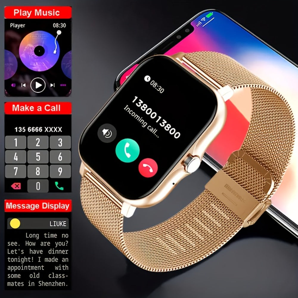 Smartwatch with Navigation & Dual Strap 1.83" TFT Full Touch Screen, Wireless Calling, Remote Camera, Music Player, Message Alerts